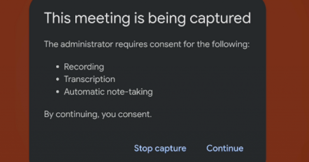 ActualStack cover image for Require explicit consent for Take Notes with Gemini, recordings, and transcripts in Google Meet
