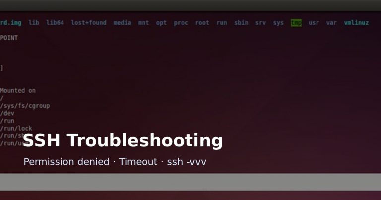 Linux terminal image for SSH troubleshooting article
