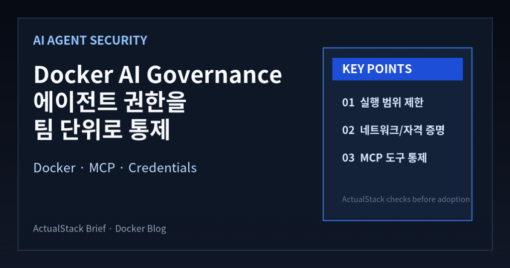 ActualStack cover image for Docker AI Governance: Unlock Agent Autonomy, Safely